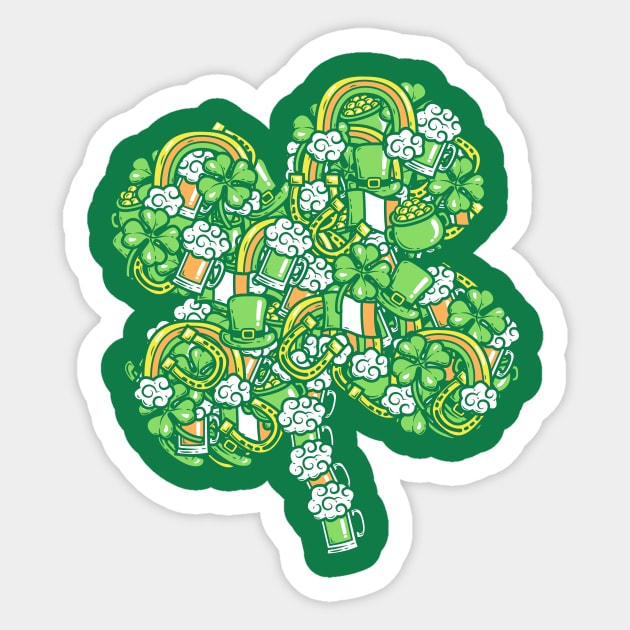 St. Patty's Doodle Sticker by krisren28